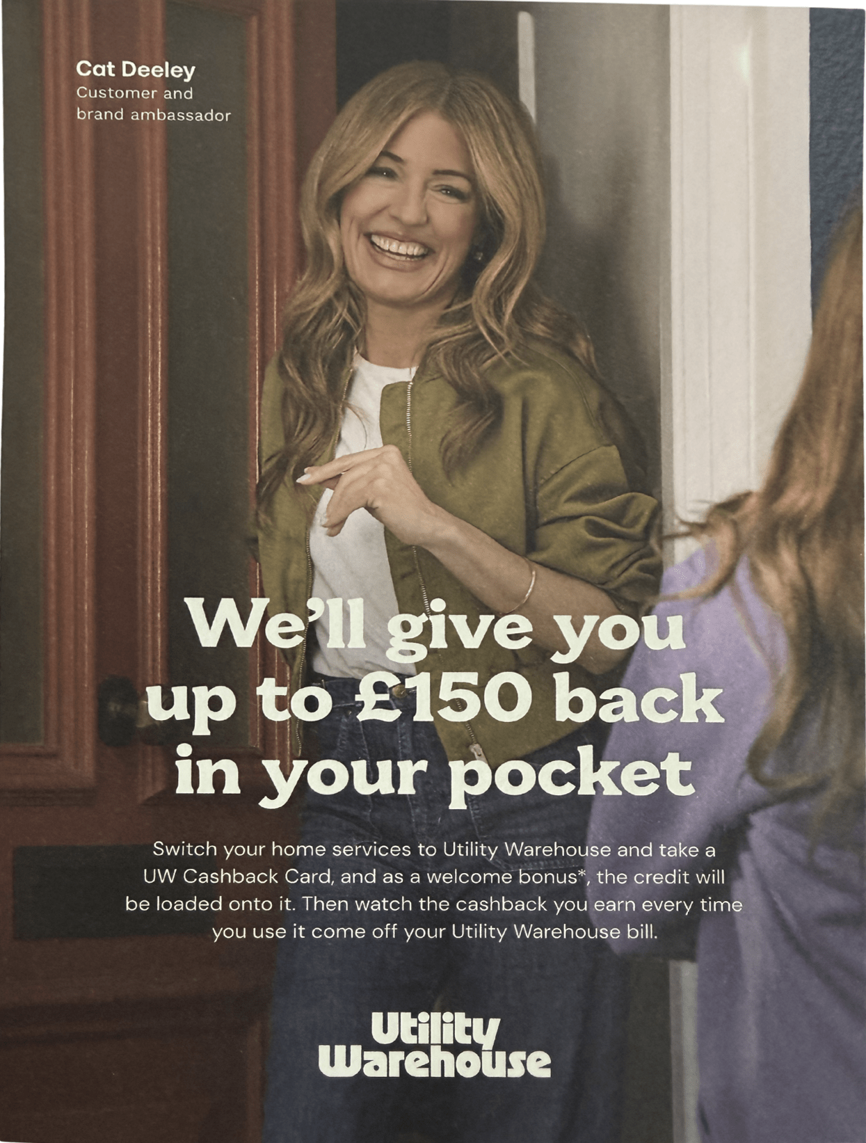 utility warehouse cat deeley energybillsavers.co.uk